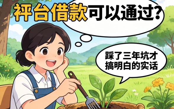 哪个平台借款可以通过？我踩了三年坑才搞明白的实话