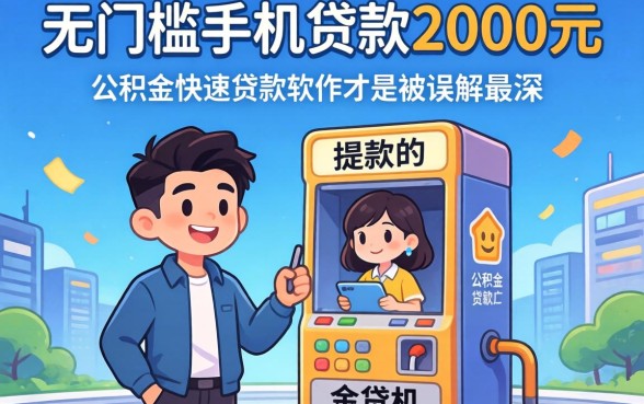 我试了无门槛手机贷款2000元，发现公积金快速贷款软件才是被误解最深的提款机