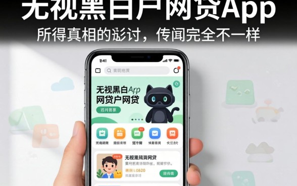 我试了几个所谓的无视黑白户网贷app，发现真相和传闻完全不一样