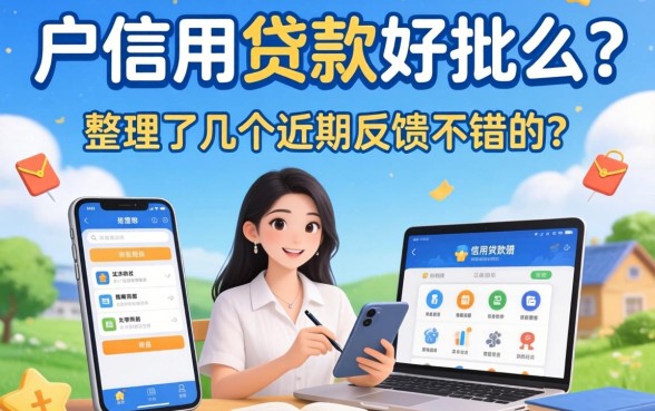 白户信用贷款好批么？整理了几个近期反馈不错的平台