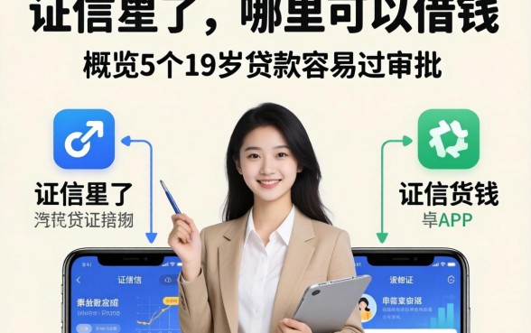 征信黑了,哪里可以借钱，概览5个19岁贷款容易过审批的app