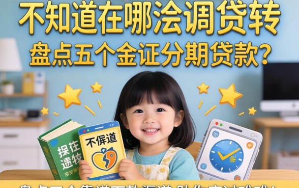 急需资金周转却不知道在哪可以分期贷款？盘点五个靠谱下款渠道助你度过难关