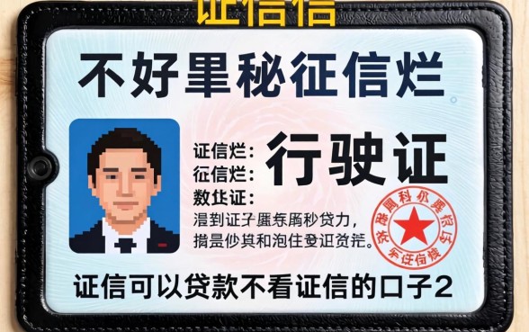 征信黑征信不好征信烂行驶证可以贷款不看征信的口子