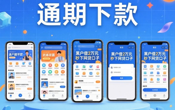 逾期下款的平台有哪些软件，陈列五个黑户借2万元秒下网贷口子app