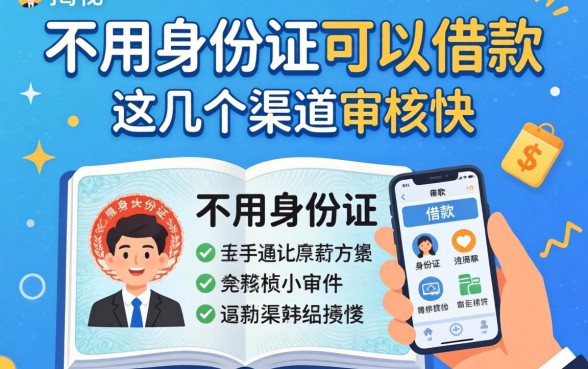 揭秘不用身份证可以借款的软件，这几个渠道审核快