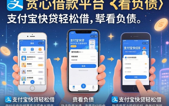 比较良心借款平台不看负债，详细阐述五个支付宝快贷轻松借软件