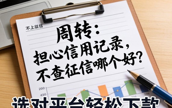 急需周转却担心信用记录？不上征信和不查征信哪个好，选对平台轻松下款
