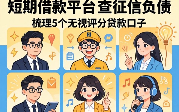 短期借款平台不查征信负债，梳理5个无视评分的贷款口子
