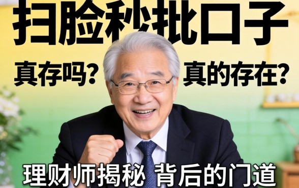 不扫脸秒批口子真的存在吗？理财师揭秘背后的门道