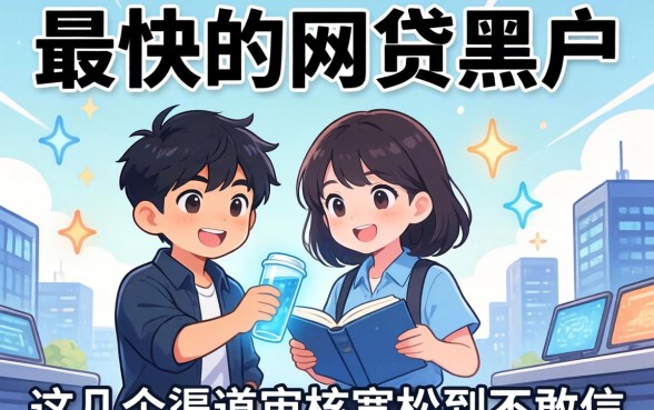 揭秘下款最快的网贷黑户，这几个渠道审核宽松到不敢信