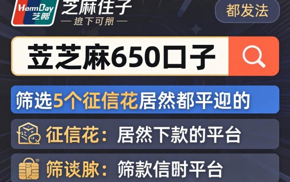 支付宝芝麻650的口子,筛选5个征信花居然都下款的平台