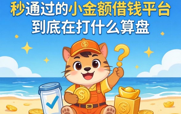 那些宣称秒通过的小额借钱平台，到底在打什么算盘？