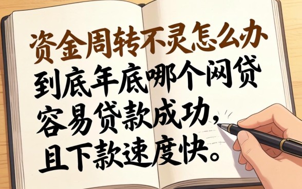 年底资金周转不灵怎么办？到底年底哪个网贷容易贷款成功且下款速度快？