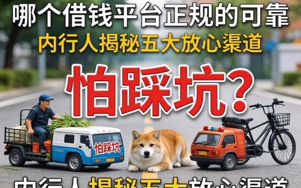 急需用钱却怕踩坑？哪个借钱平台正规的可靠？内行人揭秘五大放心渠道