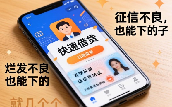 我翻烂了手机和身份证快速借钱app,才发现征信不良也能下的口子就这几个