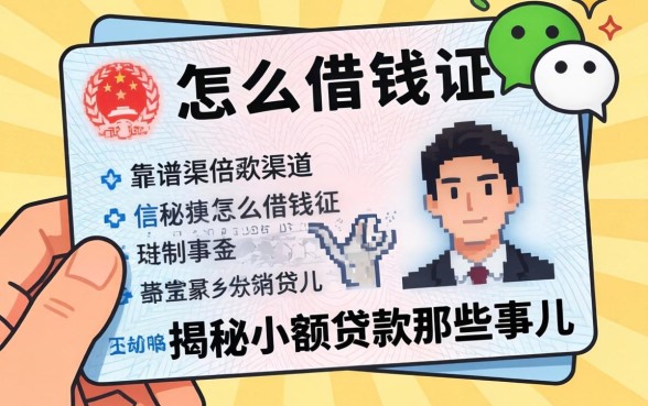 微信和身份证怎么借钱的？靠谱渠道有哪些？揭秘小额贷款那些事儿