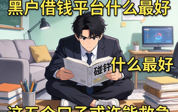 急需用钱却四处碰壁？黑户借钱平台什么最好，这五个口子或许能救急