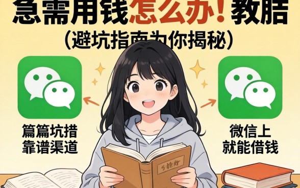 大学生急需用钱怎么办?微信上就能借钱的靠谱渠道有哪些?这篇避坑指南为你揭秘