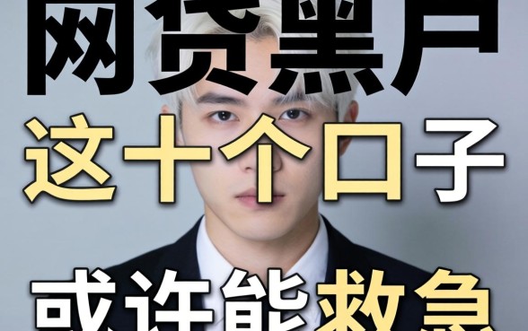 揭秘2026下款网贷黑户,这十个口子或许能救急