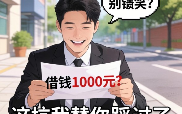 个人借钱1000元?别笑,这坑我替你踩过了