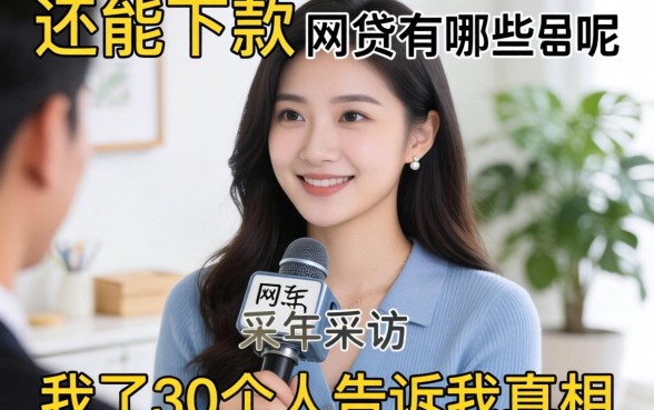 2026年还能下款的网贷有哪些呢?我采访了30个人告诉你真相