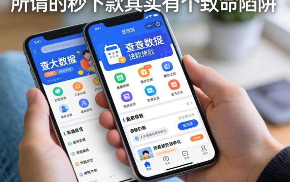 我试了那些不查大数据的贷款软件，发现所谓的秒下款其实有个致命陷阱