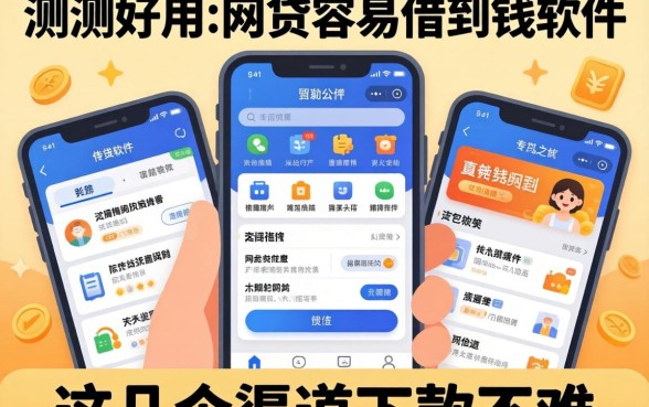 实测好用的网贷容易借到钱的软件，这几个渠道下款不难