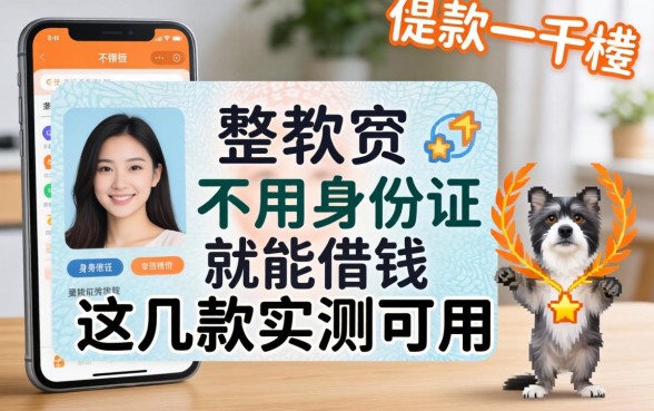 揭秘有没有不用身份证就能借钱的软件,这几款实测可用
