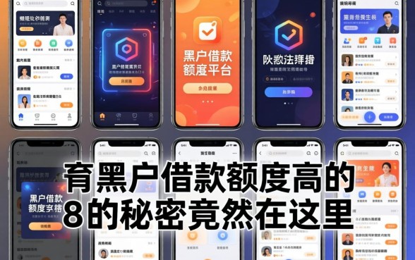 我试了十几个平台，发现黑户借款额度高的秘密竟然在这里