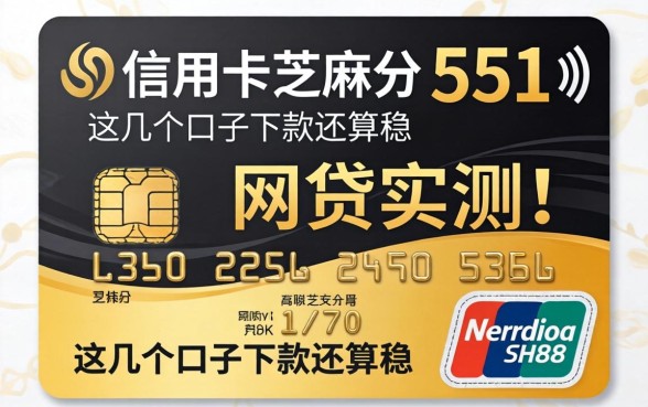 有信用卡芝麻分551网贷实测：这几个口子下款还算稳