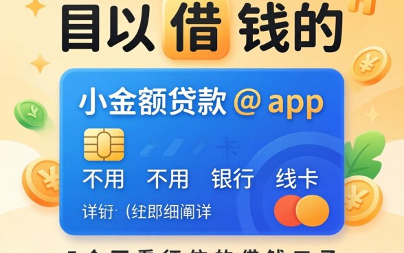可以借钱的小额贷款app不用银行卡,详细阐述五个不看征信的借钱口子