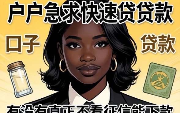 黑户急求快速贷款的口子,有没有真正不看征信能下款的?