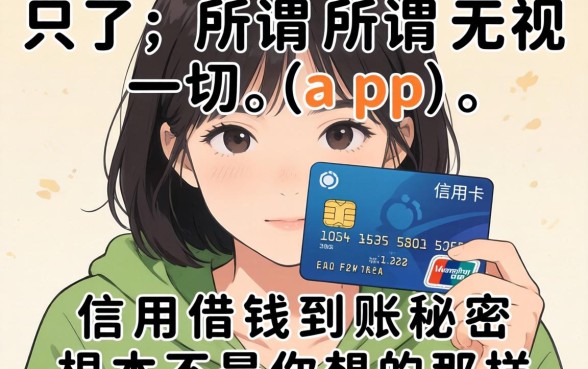 我试了所谓无视一切的app，信用卡借钱到账的秘密根本不是你想的那样