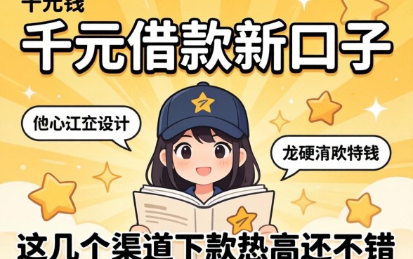 揭秘千元借款新口子2026,这几个渠道下款几率还不错