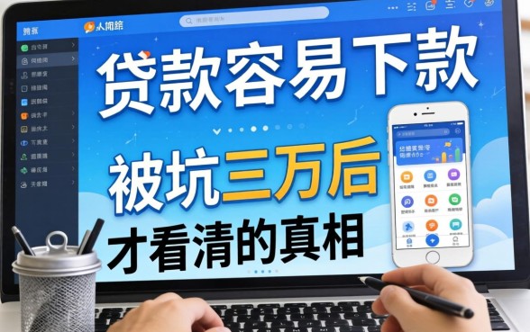 网络贷款容易下款的软件有哪些？被坑三万后才看清的真相
