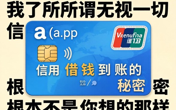 我试了所谓无视一切的app，信用卡借钱到账的秘密根本不是你想的那样