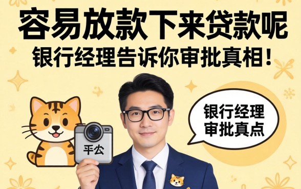 哪个平台容易放款下来贷款呢?银行经理告诉你审批真相