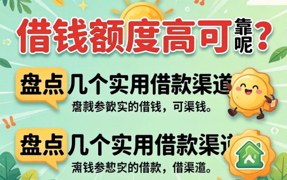 哪里借钱额度高可靠呢？盘点几个实用的借款渠道