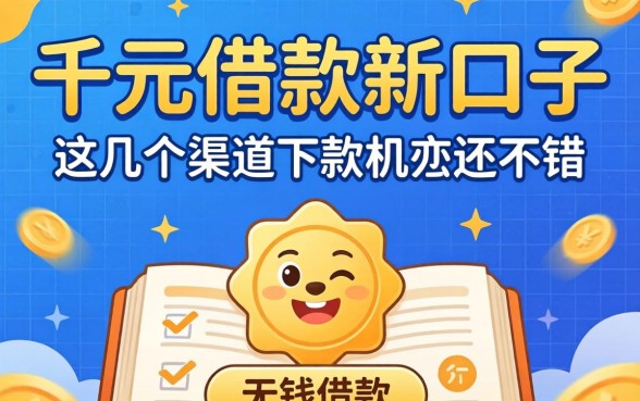 揭秘千元借款新口子2026,这几个渠道下款几率还不错