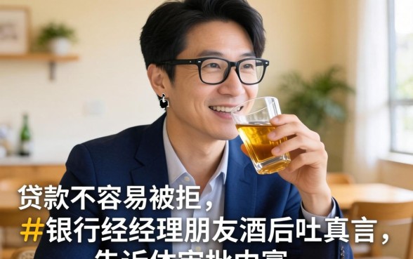 什么贷款不容易被拒？银行经理朋友酒后吐真言，告诉你审批内幕