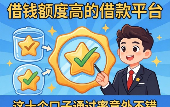 揭秘借钱额度高的借款平台：这十个口子通过率意外不错