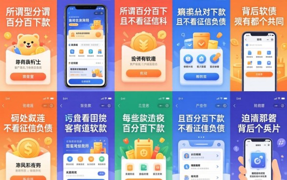 我试了十几个平台，发现那些所谓百分百下款且不看征信负债的软件，背后都有个共同点