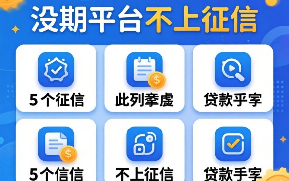 哪个分期平台不上征信,胪列5个不上征信的贷款软件