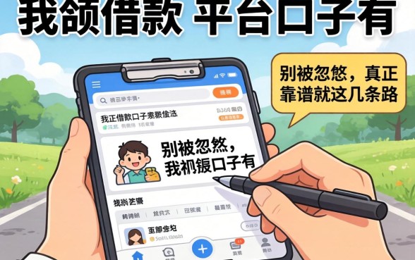 大额借款的平台口子有哪些？别被忽悠，真正靠谱的就这几条路