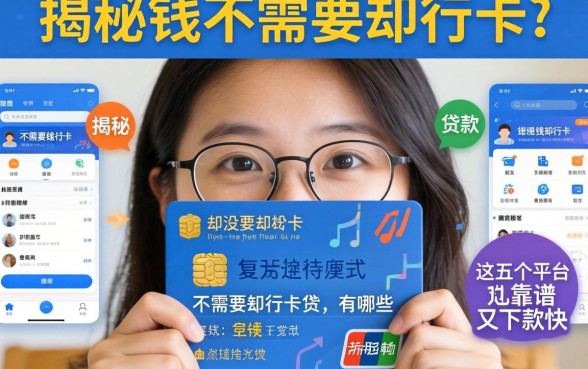急需用钱却没有银行卡怎么办?揭秘不需要银行卡的贷款有哪些软件,这五个平台靠谱又下款快!