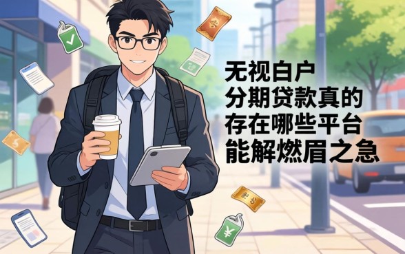 刚踏入社会急需用钱却四处碰壁?无视白户的分期贷款真的存在吗,哪些平台能解燃眉之急?