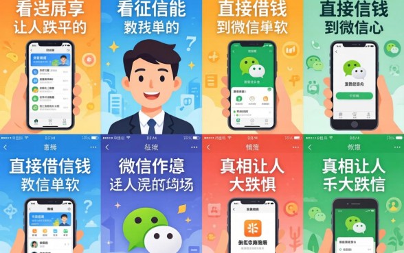 我试了十几个平台，发现那些所谓不看征信能直接借钱到微信里的软件，真相让人大跌眼镜
