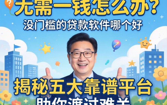 急需用钱怎么办?没门槛的贷款软件哪个好?揭秘五大靠谱平台助你渡过难关