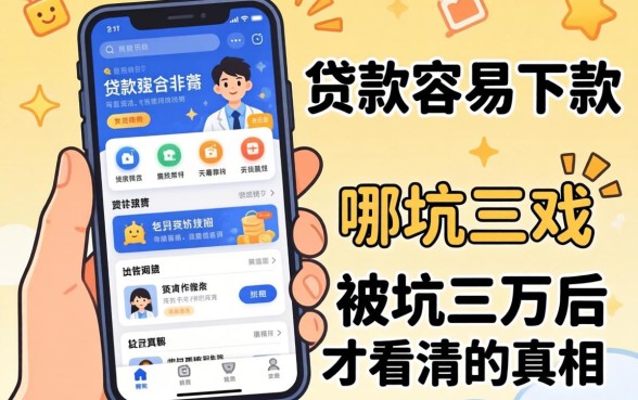 网络贷款容易下款的软件有哪些？被坑三万后才看清的真相