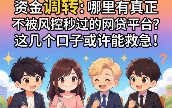 急需资金周转？哪里有真正不被风控秒过的网贷平台？这几个口子或许能救急！
